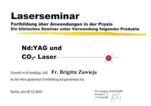 Laserseminar - Berlin, 9.12.2000 